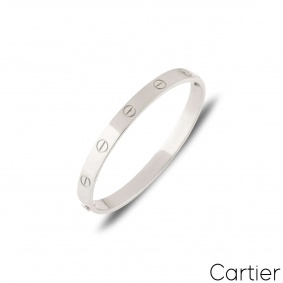 Cartier White Gold Love Bracelet Size 16 B6035416 Cartier White Gold Love Bracelet Size 16 B6035416